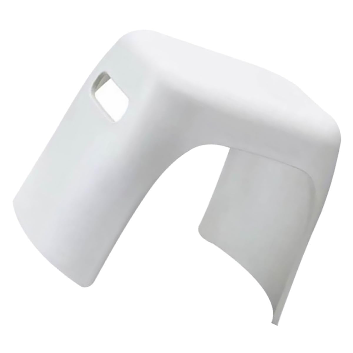 Cabilock Taburete Infantil de Plástico PP Blanco para Casa, Apilable