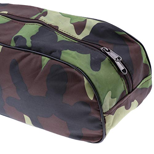 Baosity Foldable Tent Pole Rod Bag Organizer Carry Ultra Lightweight Packable Camping Duffel Bag with Zipper Handy Carrier - Camo 98cm, 13.5cm