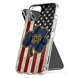 Phone Cover Case Compatible with iPhone University Xr of 12 Notre 6 Dame 8 College Xs Sports 11 Fan...