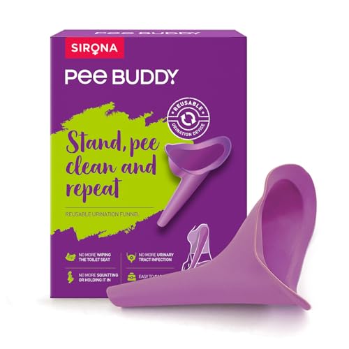 PeeBuddy Reusable Female Urination Device for Women - 1 Unit | Female Urinal Cup, Stand and Pee Funnel | Perfect for Travel, Outdoor Activities Including Camping, Hiking and Festivals