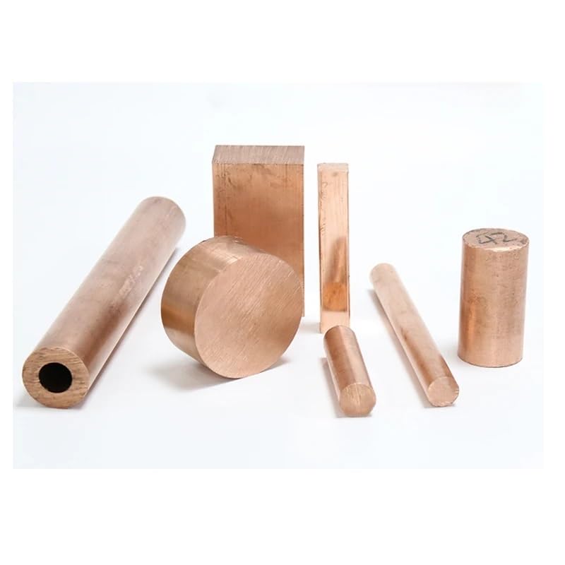 T2 Płaska płyta z czystej miedzi o grubości 5-100 mm, długości 100-300 mm, z litej miedzi, surowca do majsterkowania(Length 200mm,20x25mm)