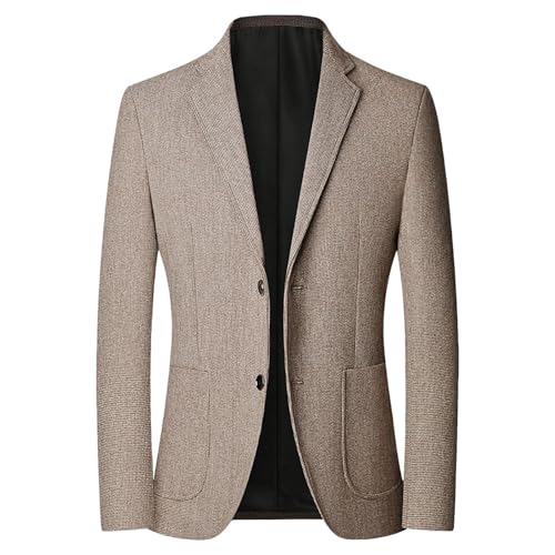 Veste de sport 2 boutons en tweed texturé pour homme élégant