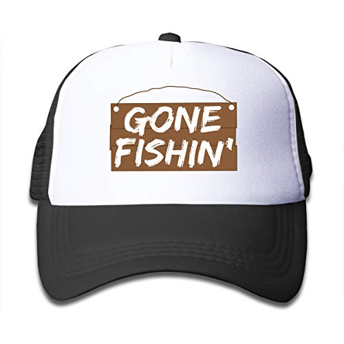 YISHOW Obsessive Angeln Jugendliche Baseballkappe Verstellbare Netzmützen Lustige Jungen und Mädchen Trucker Hut Schwarz, 2, Einheitsgröße Cover