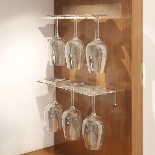 Catálogo para Comprar On-line Soportes para copas . 50 ZOTIKA - Soporte para copas de vino, paquete de 2, soporte para copas de vino sin golpes debajo del gabinete, estante autoadhesivo para colgar en el hogar, bar y restaurante...