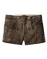Stockerpoint Damen Lederhose Rosy I Größe 32-42 I Bequeme Trachtenhose in edler Hirschoptik mit Gürtel I Aus 100% hochwertigem Wildbockleder I Perfekt für Trachten & Festlichkeiten