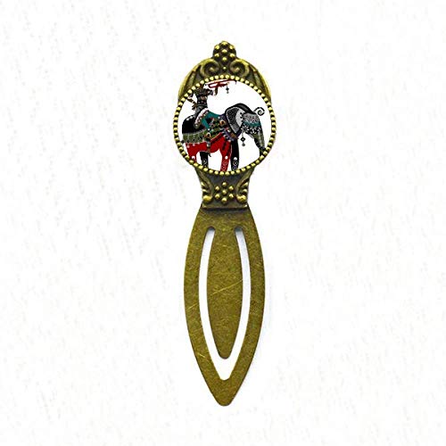 Marque-page éléphant style ethnique traditionnel asie pour livre