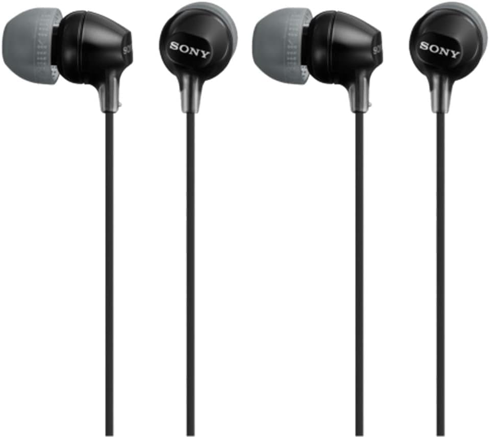 Sony MDREX15LP in-Ear Earbud Headphones, Black, Model...