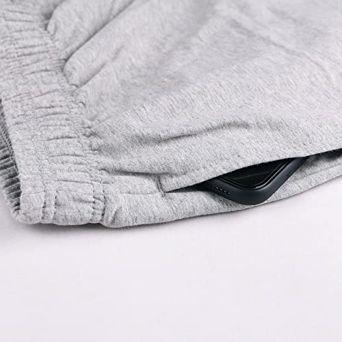 Homme Shorts de Sport athlétisme Bodybuilding Shorts Poche 5“ Coton – Image 5