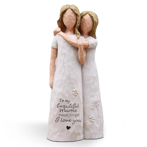Figurita Decorativa de Madre e Hija en Resina miniatura 1