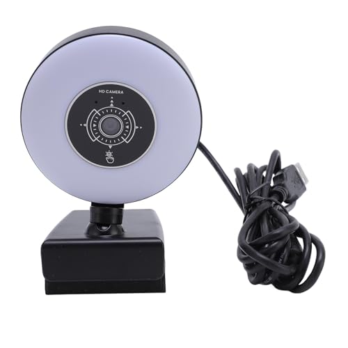 HD-USB-Webcam, 4k-Computerkamera mit Licht, Mikrofon, Autofokus, Fernbedienung, Plug and Play, für Desktop-PC-Konferenzen und Videogespräche
