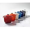 Le Creuset Enameled Cast Iron Rice Pot with Lid & Stoneware Insert, 2.25 qt., Cerise