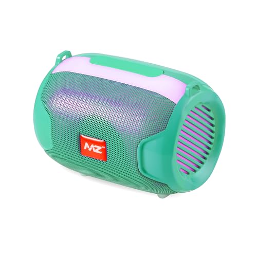 Image of MZ M15VP (Portable Bluetooth Speaker) Dynamic Thunder Sound, in Built RGB Light 5 W Bluetooth Speaker (Green, Stereo Channel)