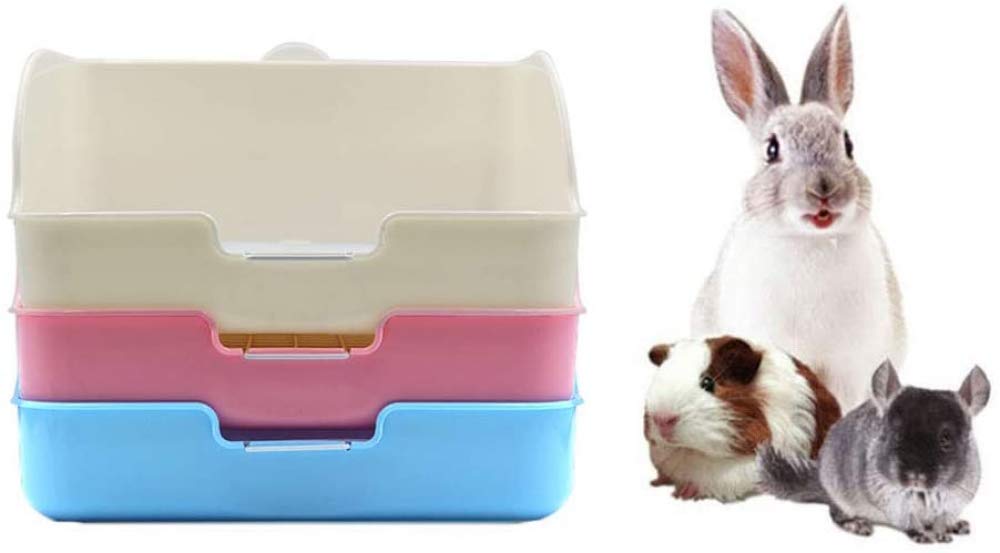 CLQ Pet Small Rat Toilette, Square Potty Trainer Ecke Wurf Bettwäsche Box Pet Pan Für Kleintier/Kaninchen/Meerschweinchen/Frettchen