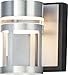 ET2 E20611-83BKAL Accord ADA Compliant Unique Laser Cutout Tubes Acrylic LED Wall Sconce, 1-Light 6.5 Watt, 6" H x 5" W, Black/Brushed Aluminum