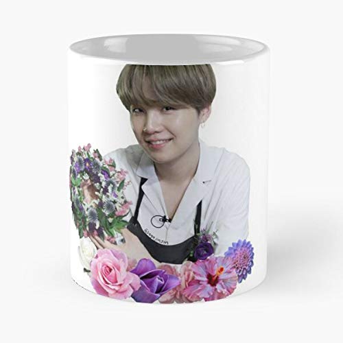 B-ts Suga Flower Classic Mug Best Gift Coffee Mugs 11 Oz