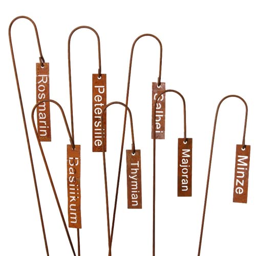 Dragimex praktische Kräuter-Stecker | Gartenschilder fürs Beet oder...