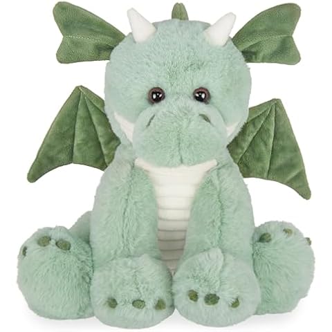 Bearington Collection Burnie Plush Dragon Stuffed Animal, 10.5 Inch Cover
