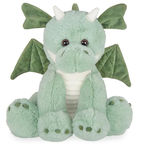 Image of Bearington Collection Burnie Plush Dragon Stuffed Animal, 10.5 Inch