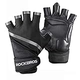 🏋️PROTECCIÓN GENERAL-- con la franja reflectante resaltada en el dorso de la mano, no se preocupará por su seguridad cuando vaya en bicicleta por la noche. Nuestros guantes brindan protección total para la palma de la mano, el dorso de la mano y la muñeca, la muñeca y la piel de la palma no sufrirán lesiones después del ejercicio.