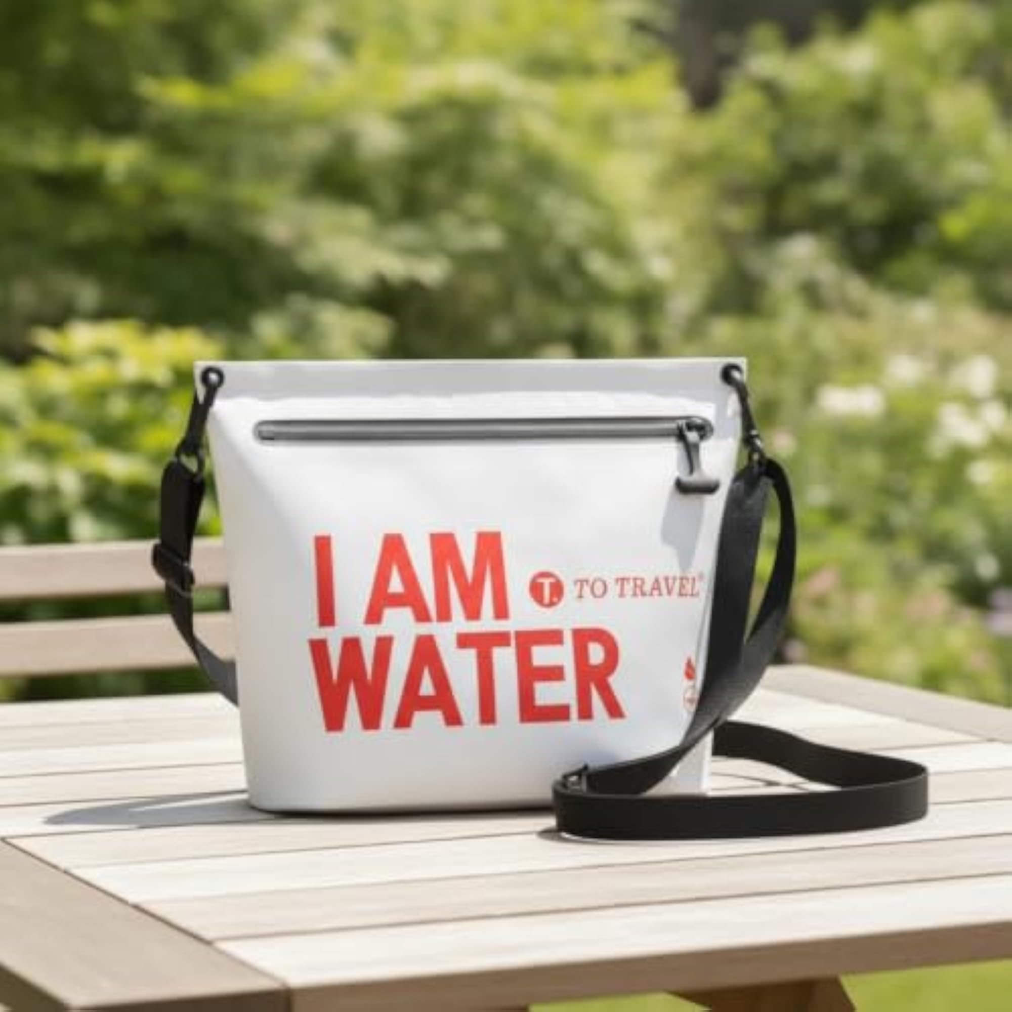 Waterproof Crossbody Bag with Touchscreen Window, Adjustable