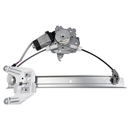 Image of TRQ Rear Passenger Side Power Window Motor and Regulator Assembly Power Compatible with 2002-2006 Nissan Altima