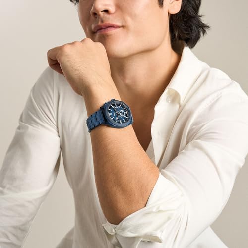 Image of Fossil Men's Watch, Machine Stainless Steel Chronograph Watch for Men