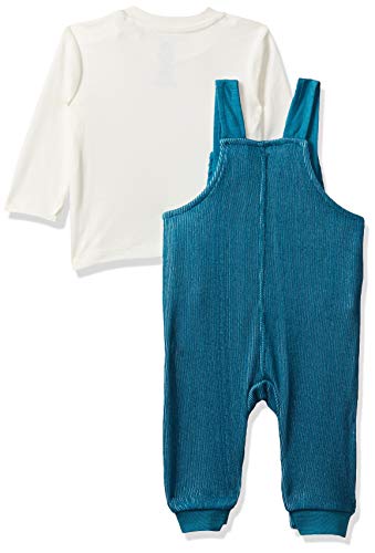 Image of miniklub Boys Red Solid T-Shirt With Dungarees