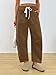 Trendy Queen Womens Corduroy Pants Fall Barrel Linen Pant Winter Casual Wide Leg Trousers with Pockets 2026 Brown XL