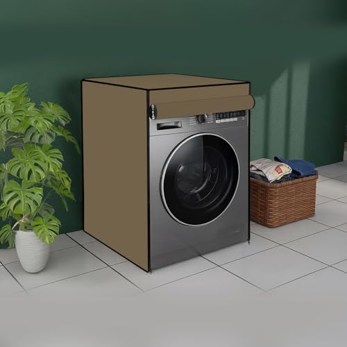 Image of The Furnishing Tree Washing Machine Cover Biege Compatible for Bosch 7.5 Kg Fully-Automatic Front Loading WAJ2446IIN - D x W x H : ( 66x61x88.9 CM )
