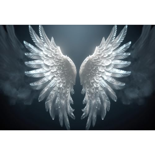 Toile de fond ailes d'ange 2,4x1,8 m YongFoto pour shooting photo