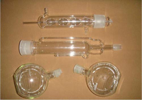 GOWE 1000 ml Soxhlet Extraktor mit Kondensator-Pumpröhre und zwei Flachkolben 29/32