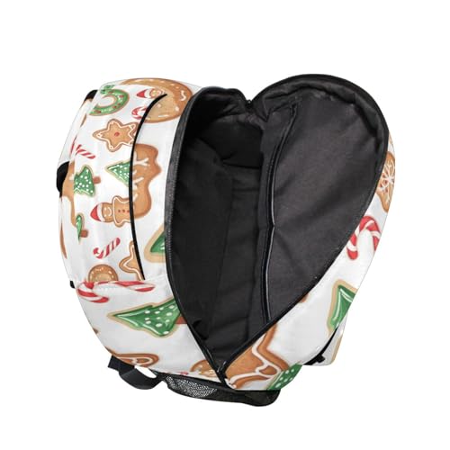 Christmas Tree Cookies (001) Laptop Backpack, Lightweight Multi Pockets Book Bag Daypack for Women Men Travel4