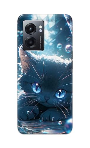 Image of Printed Hard Back Cover Case for Realme Narzo 50 5G Back Cover (Cute Cat) -1111
