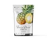 Freeze Dried Wild Pineapple Chunks Candy 2-Oz No Sugar Added Non GMO Kosher Allergen & Gluten Free Healthy All Natural Fruit Snack For Adults & Kids
