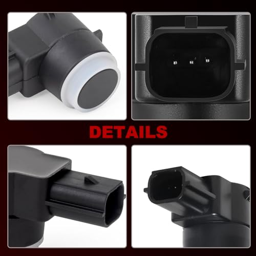 Image of Backup Parking Assist Sensor Compatible with Chevy Avalanche Silverado Suburban,GMC Sierra Yukon,Buick Lucerne Enclave 25961317 25962147,4 PCS Reverse Rear Bumper Parking Sensors
