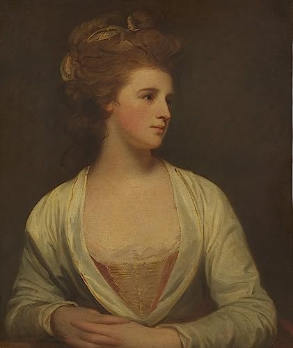 Portrait d'Emily Bertie Pott par George Romney | Tableau sur toile 60x90cm