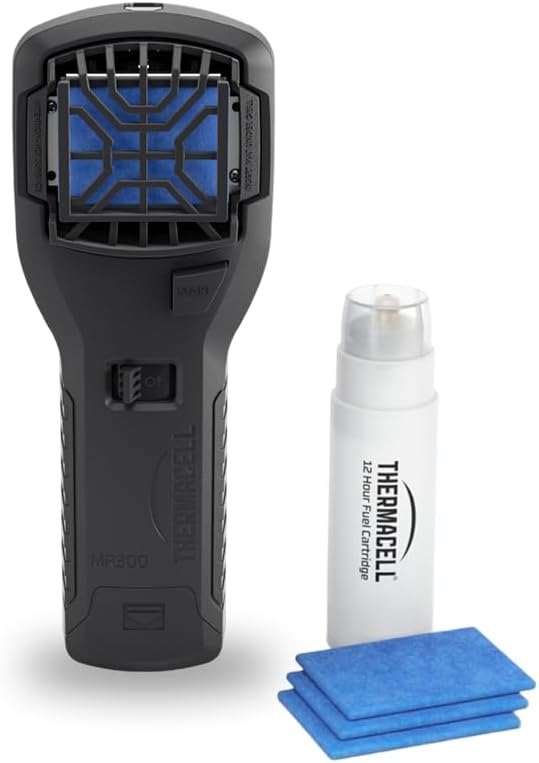 Thermacell MR300 Portable Mosquito & Midge Repeller – 20sqm DEET‑Free Protection for Camping & Gardens