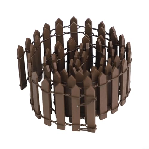 BEAZOOM Valla de madera natural pequeña para paisaje, 90 x 5 cm, decoración de jardín ecológica para proyectos de bricolaje en interiores y exteriores (marrón)