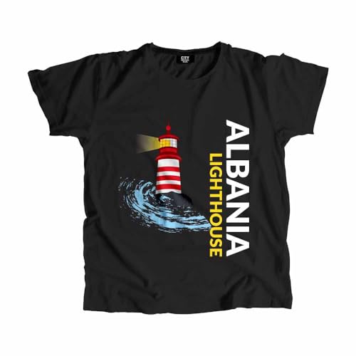 T-shirt Albanie Phare pour homme et femme en coton