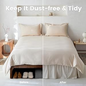 Biselinafrenchlinenpleatedbedskirt18tailoreddrapednaturallinencottonblendbasicdustbordersoftcomfortfarmhousebedding18kinglinen Urban Country Home Decor Biselina french linen pleated bed skirt 18 tailored draped natural linen cotton blend basic dust border soft comfort farmhouse bedding 18 king linen urban country home decor