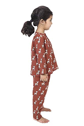 Image of Cotton Night Suit for Boys & Girls | Pajama Sets | Baby Top & Pant | Kids Dress | Printed Night Dress | Sleepwear Suit | P-3