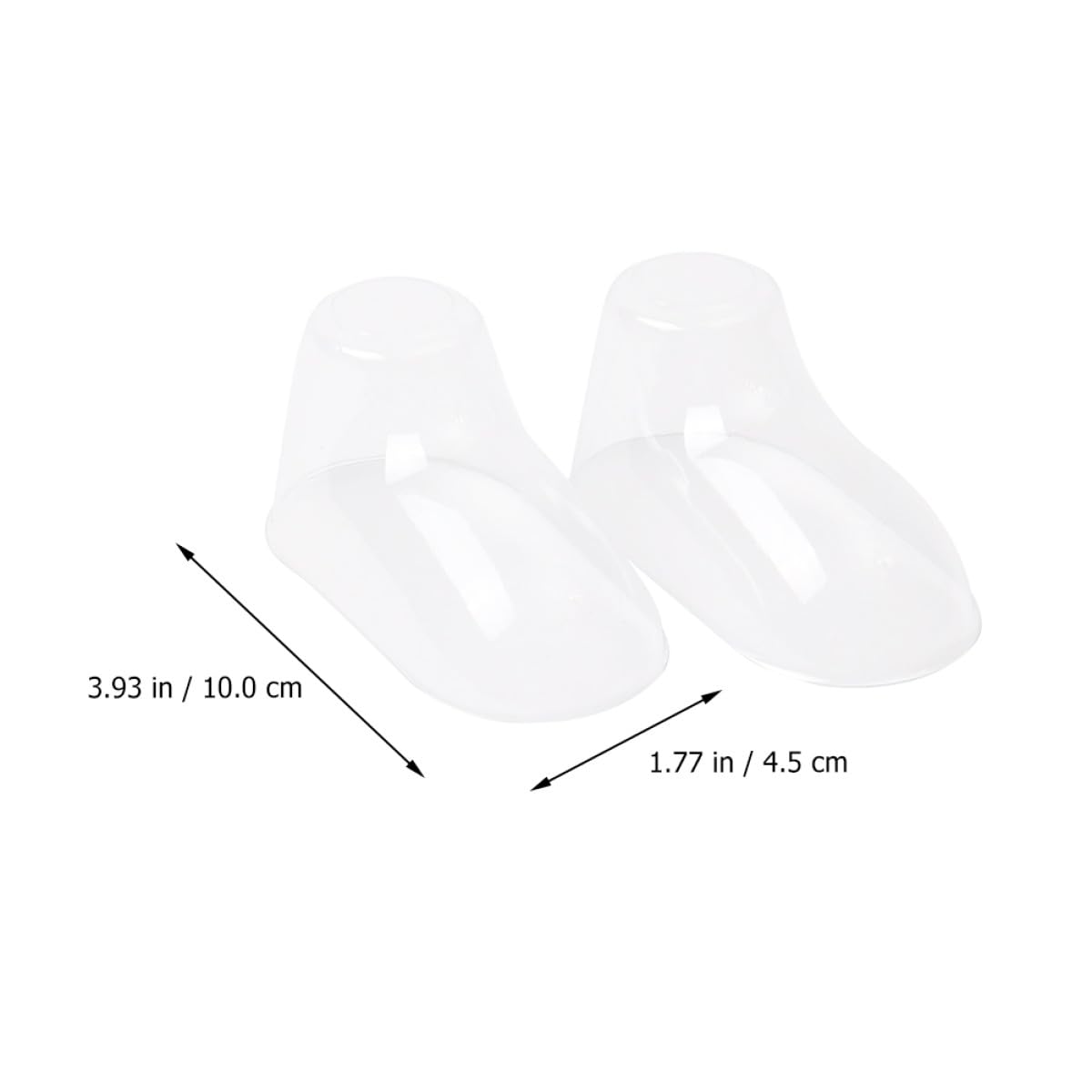 SHINEOFI 100 Stück Pvc Babyfüße Schuhpräsentationsständer für Kleinkinderschuhe Verhindert Verformen und Falten Transparenter Schuhständer für Babysocken und Schuhe