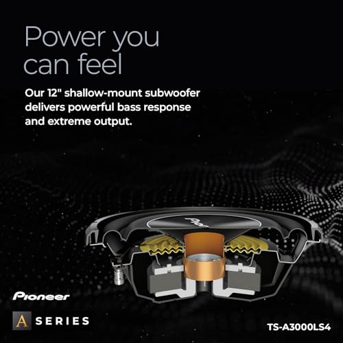 Image of PIONEER A-Series TS-A3000LS4 Shallow-Mount 12 inch Subwoofer 1500W Max