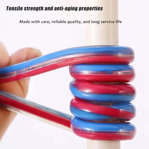 Câble d'extension d'alimentation flexible transparent 2 conducteurs cuivre 65ft 2.5mm2 - 6