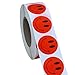 Hybsk Red Smiley Face Happy Stickers 1 inch Round Circle Teacher Labels 1,000 Total Per Roll (Red)