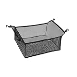 アウトドアキャンプ折りたたみテーブルの下には網袋、野菜や果物、おやつはかご、キッチンは使用可能で、持ち運びに便利で荷重30 kgを収納できる (物置用網袋)