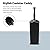 Casabella Toilet Bowl Brush with Canister Storage Caddy and Splashgaurd, Black