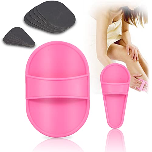 Smooth Away Replacement Pads, Hair Removal Exfoliating Pad, Body Depilation Pad Hair Removal Device Depilatory Sanding Tool Set, Sponge for Body Physical Hair Removal Tool Skin Care Beauty Tool