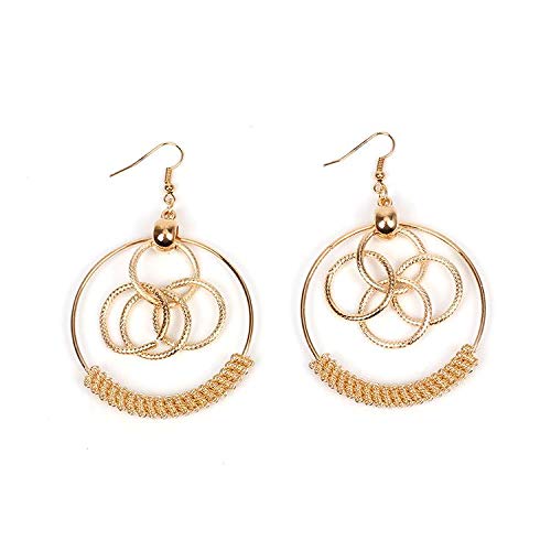 EverstoneWomen's Ear Hoops Earrings Multi-layer Circles Elegant Earrings Accessory