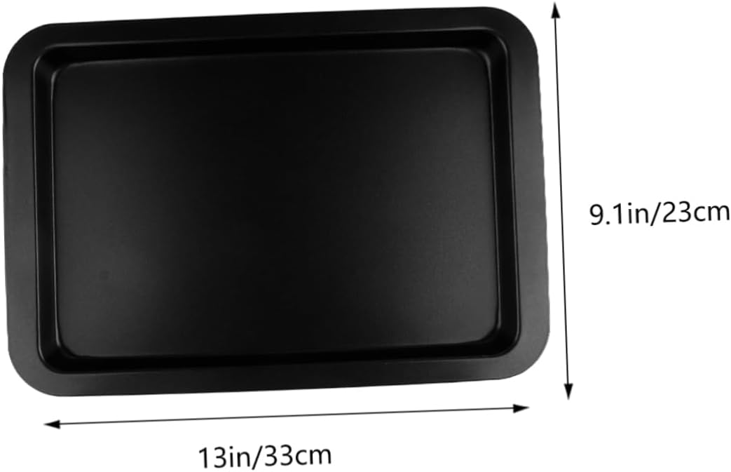 1set Non-stick Rectangular Baking Pans Bakeware for Bread and Cakes High Strength and Black